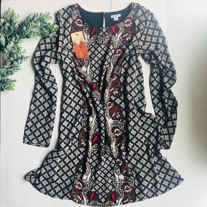 Gorgeous shift dress - long sleeved - M